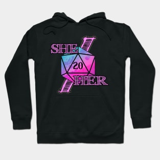 She/Her Pronuns D20 Hoodie